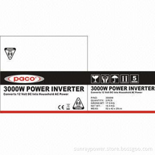 Modified Sine Wave Off Grid Inverter with CE/CB/RoHS Mark, 3,000W, DC to AC, 12-115/230V